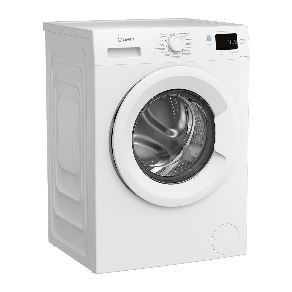 Lavadora Indesit 9 kg / 1.400 rpm Push & Go - IP 964 Blanco-2