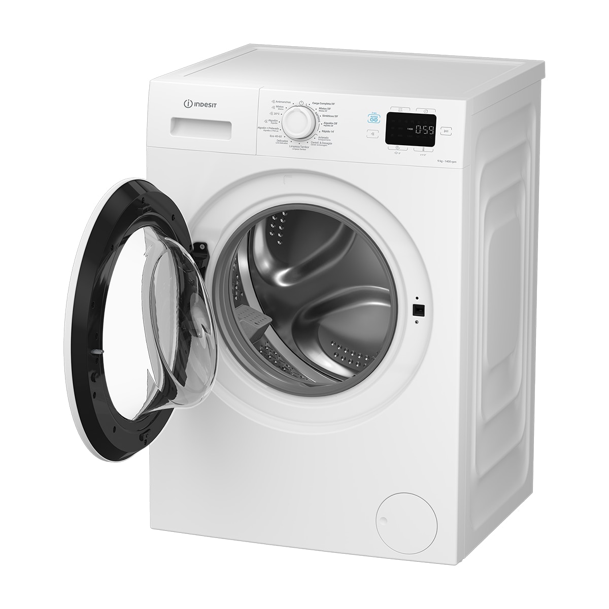 Lavadora Indesit 9 kg / 1.400 rpm Push & Go - IP 964 Blanco-5
