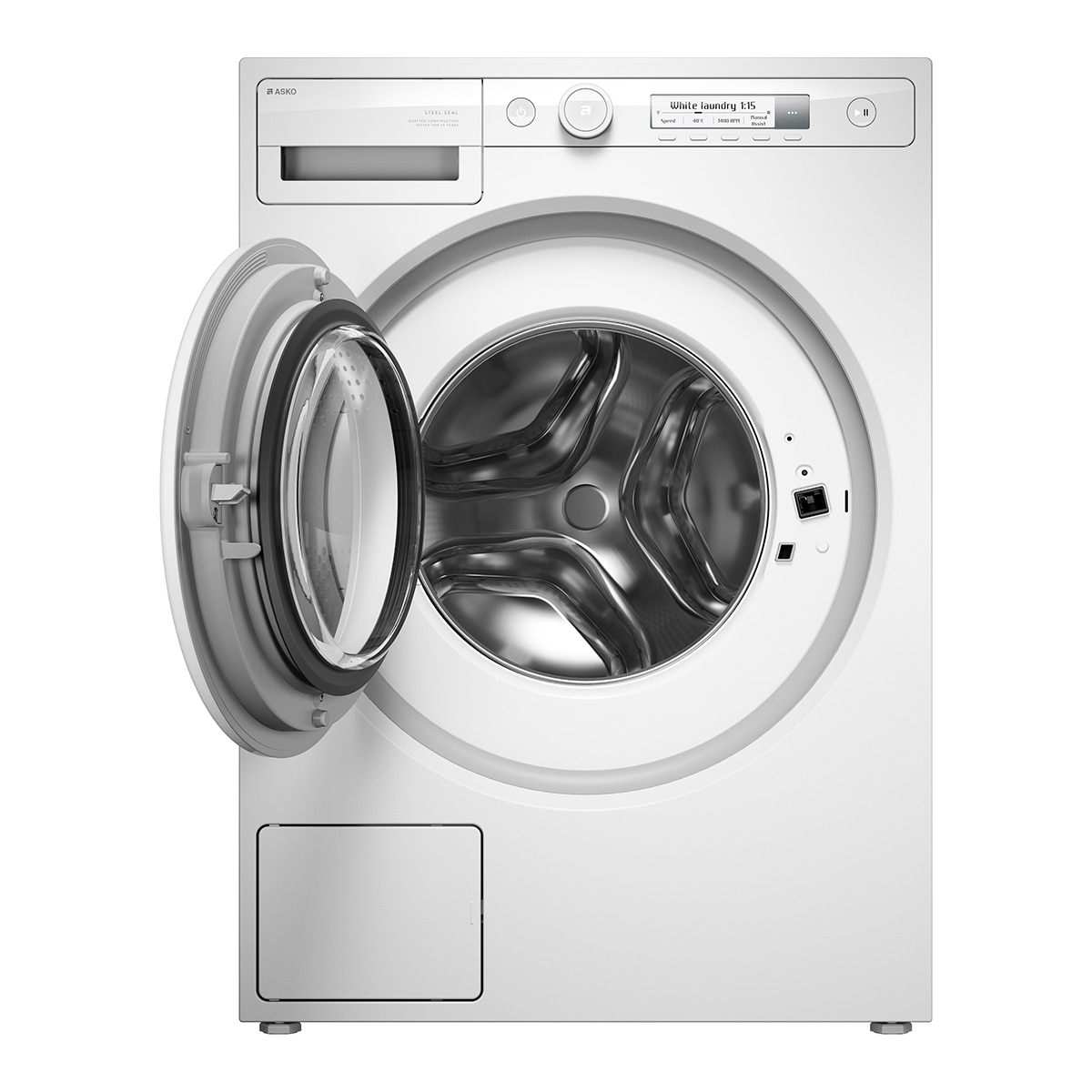 Lavadora Asko 8 Kg / 1400 rpm, 4 Amortiguadores - W1084BW Blanco-5