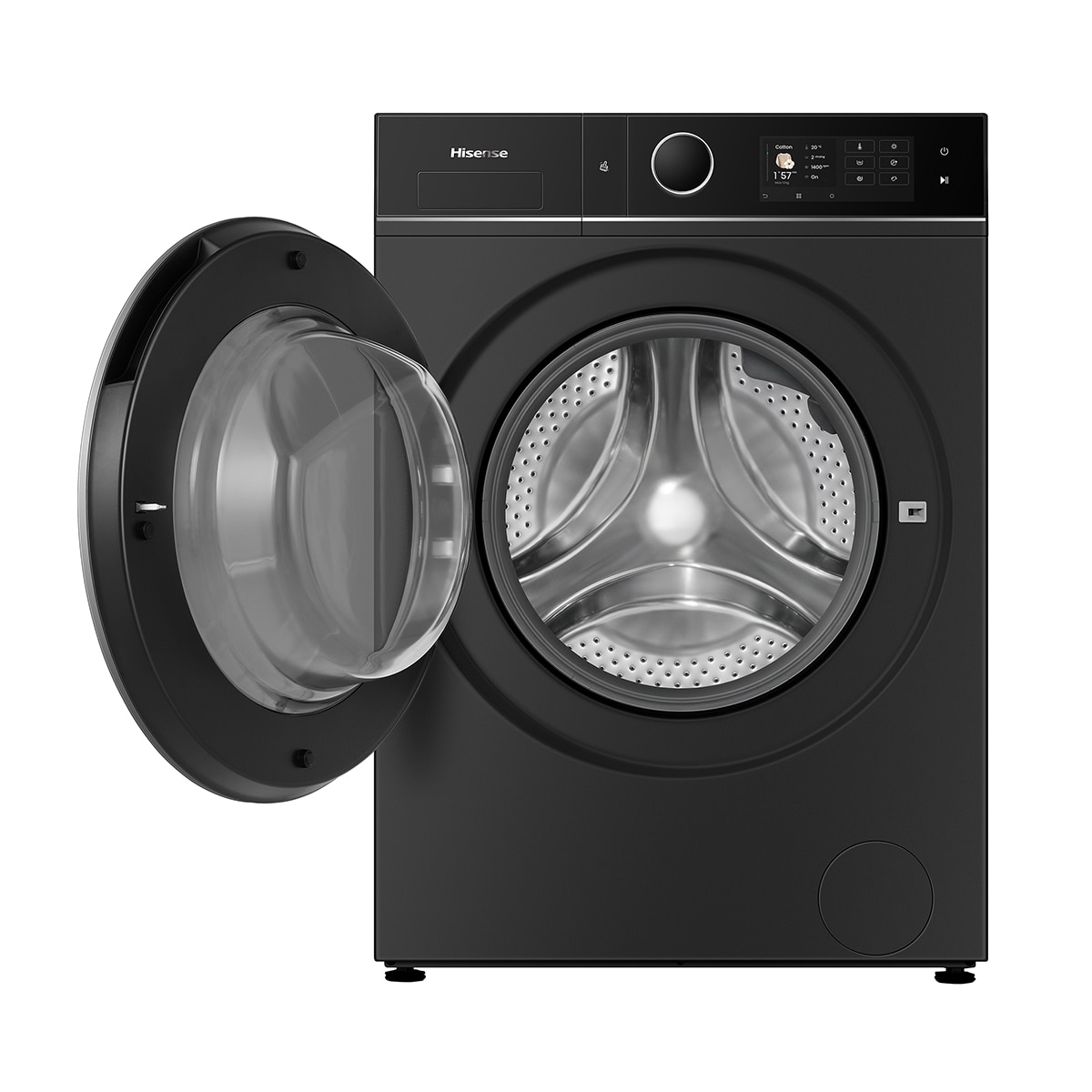 Imagen 13 de Lavadora secadora Hisense 12 kg/1400 rpm Kitchen Fit - WD5I1245BBRH - Negro Negro