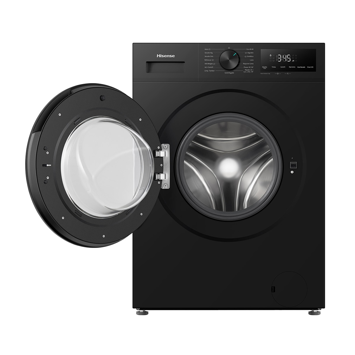 Lavadora secadora Hisense, 11 kg/1400 rpm con tecnología Inverter - WD1I1142BBL2 Negro-21