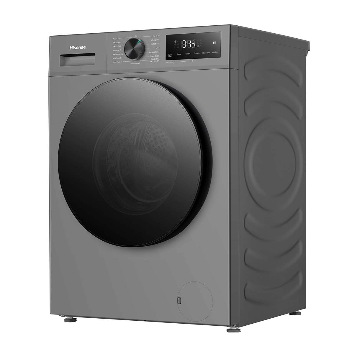 Lavadora secadora Hisense, 9 kg/1400 rpm con tecnología Inverter - WD1I9042BTF2 Gris oscuro-19