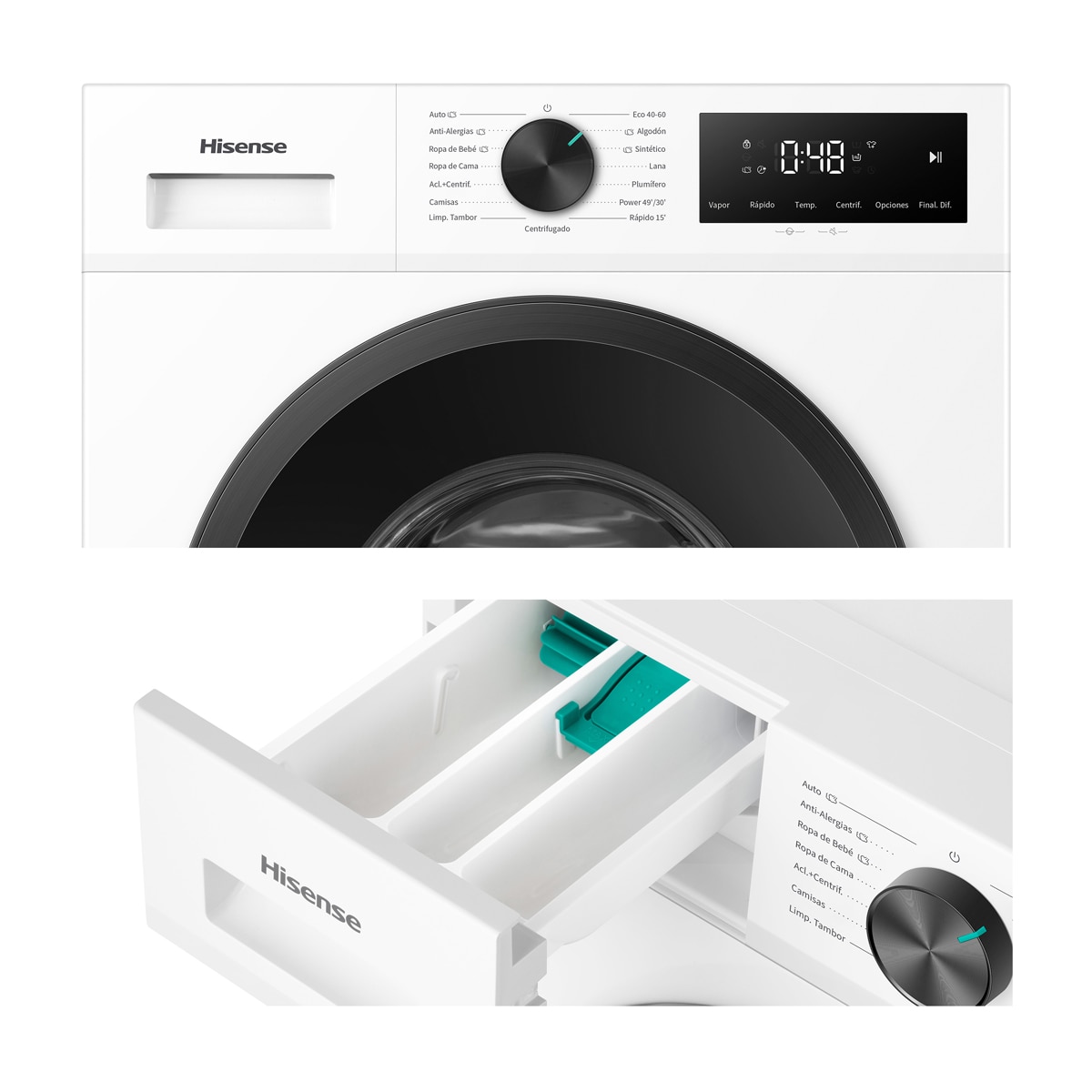 Lavadora Hisense, 11 Kg/1400 rpm, con tecnología Inverter - WF1I1142BWL Blanco-13