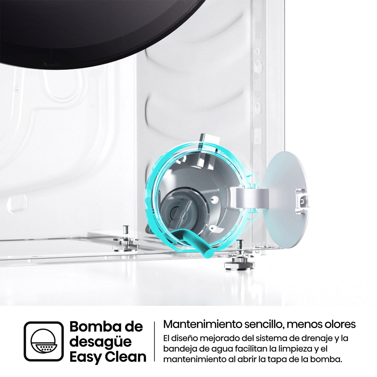 Lavadora Hisense, 9 Kg/1400 rpm con tecnología Inverter- WF1I9042BWP2 Blanco-12
