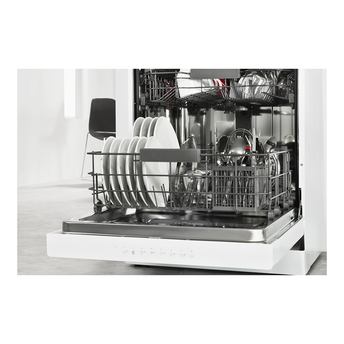 Máquina de Lavar Loiça Whirlpool WFC 3C26 P com Tecnologia 6º Sentido, para 14 Talheres e de 60 cm - Branco Branco-3