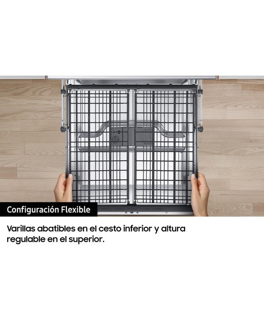 Lavavajillas Samsung 14 servicios, Bandeja Cubiertos, 60 cm Serie 6 - DW60M6050FW/EC - Blanco Blanco-8