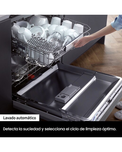 Lavavajillas Samsung 14 servicios, Bandeja Cubiertos, 60 cm Serie 6 - DW60M6050FS/EC Acero Inox-7