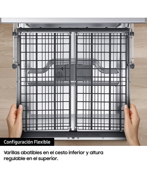 Lavavajillas Samsung 14 servicios, Bandeja Cubiertos, 60 cm Serie 6 - DW60M6050FS/EC Acero Inox-8