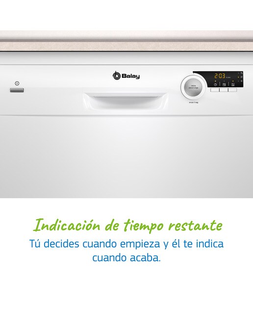Lavavajillas Balay 12 servicios, 60 cm, Pausa+carga - 3VS506BP Blanco-3