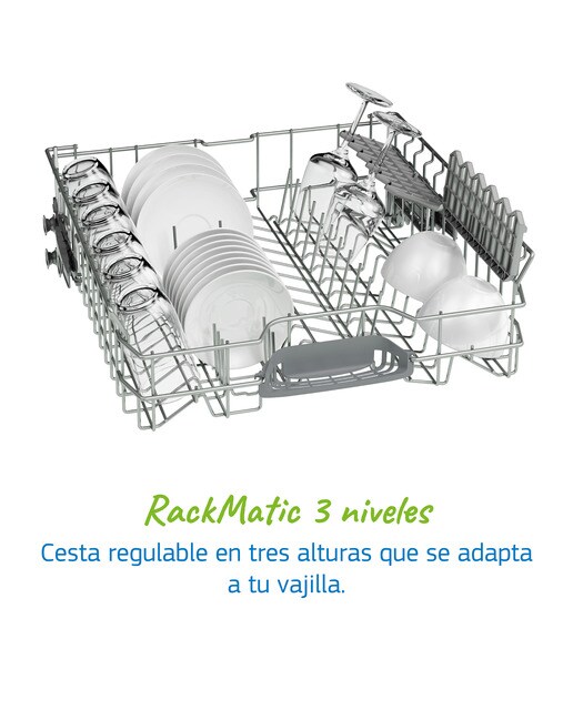 Lavavajillas Balay 12 servicios, 60 cm, Pausa+carga - 3VS506BP Blanco-6
