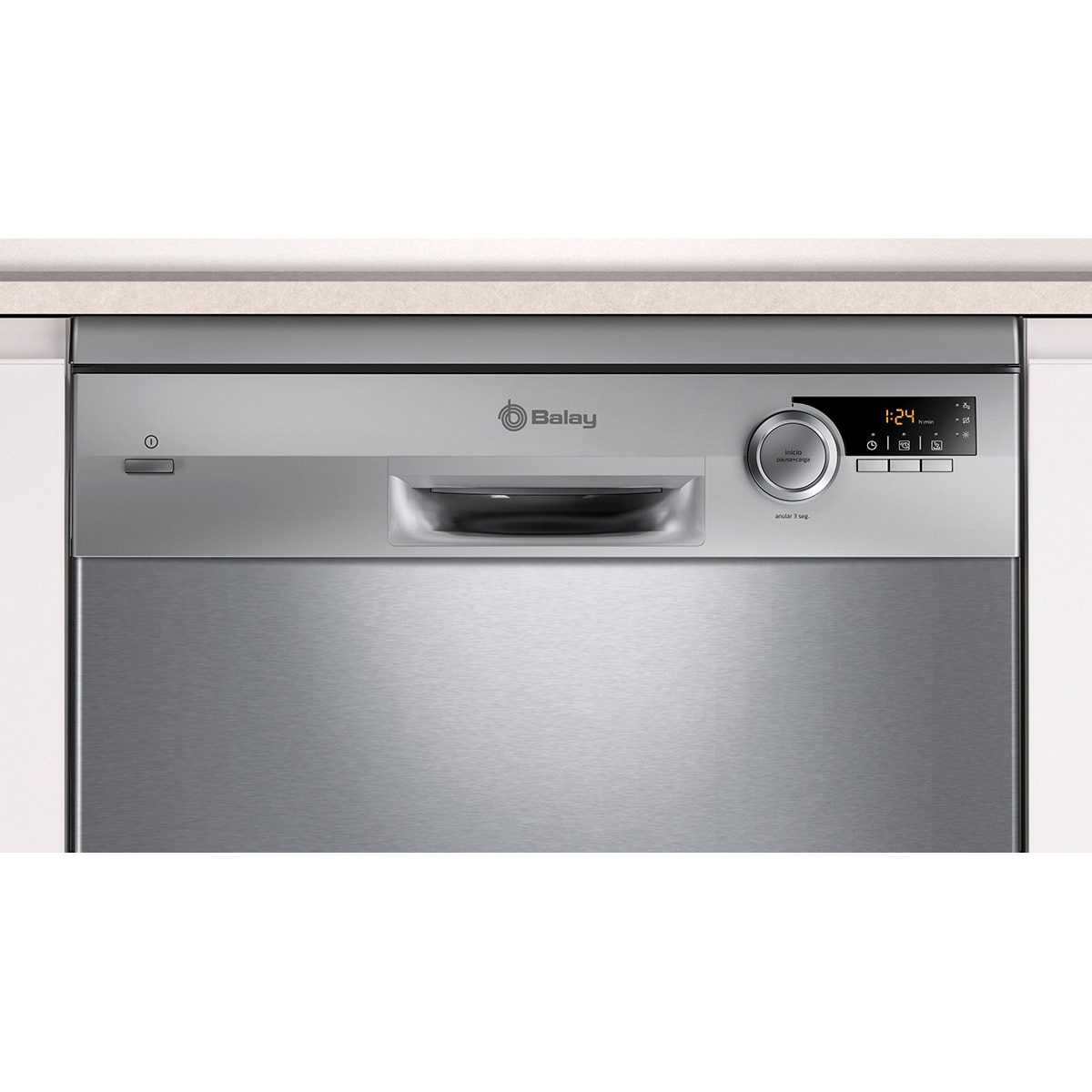 Lavavajillas Balay 12 servicios, Pausa+carga, 60 cm - 3VS506IP Acero Inox-4