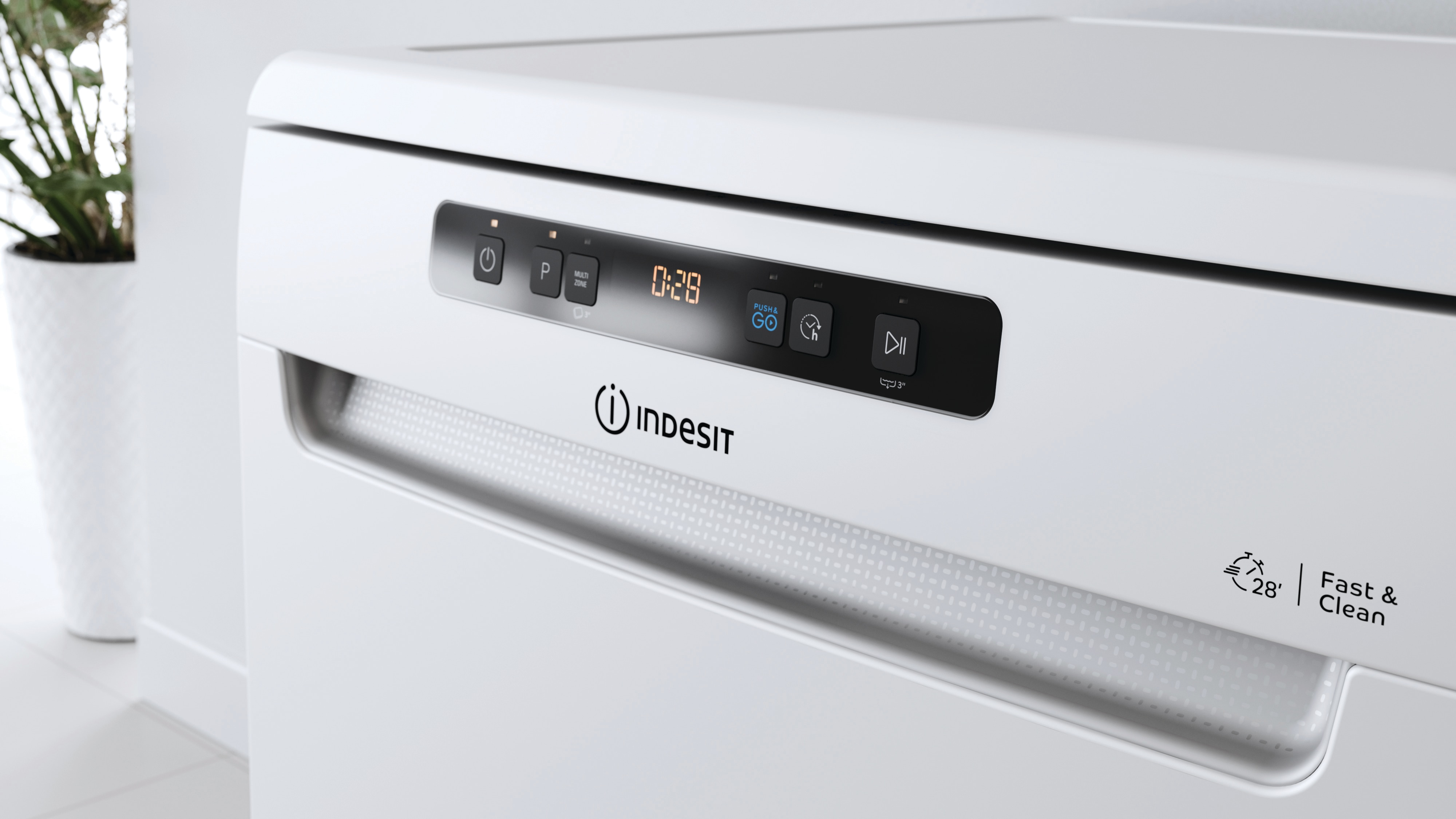 Lavavajillas Indesit 14 servicios, Bandeja Cubiertos, 60 cm - DFO 3T133 A F Blanco-10
