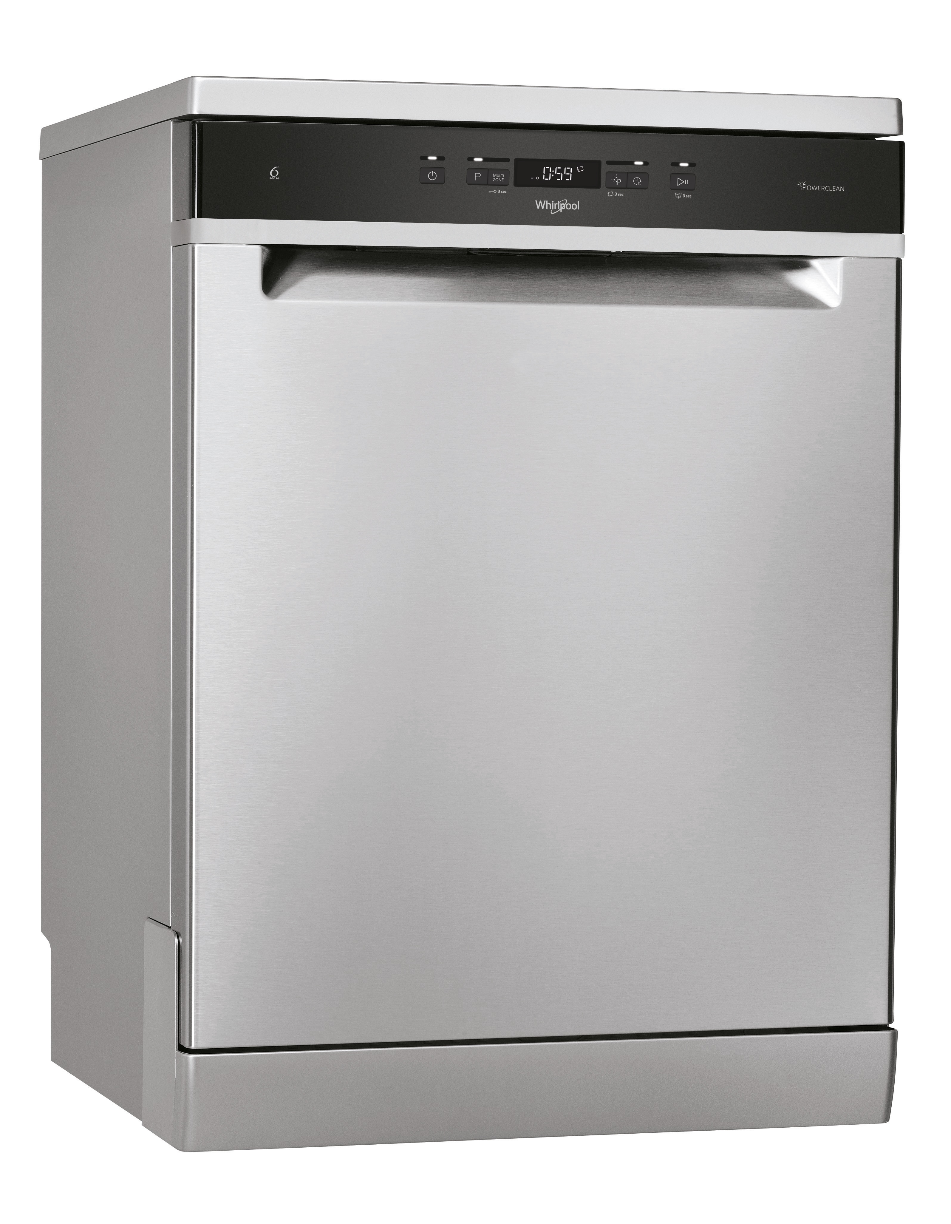 Lavavajillas Whirlpool 14 servicios, 8 programas, 60 cm - WFC 3C42 P X Inox-4