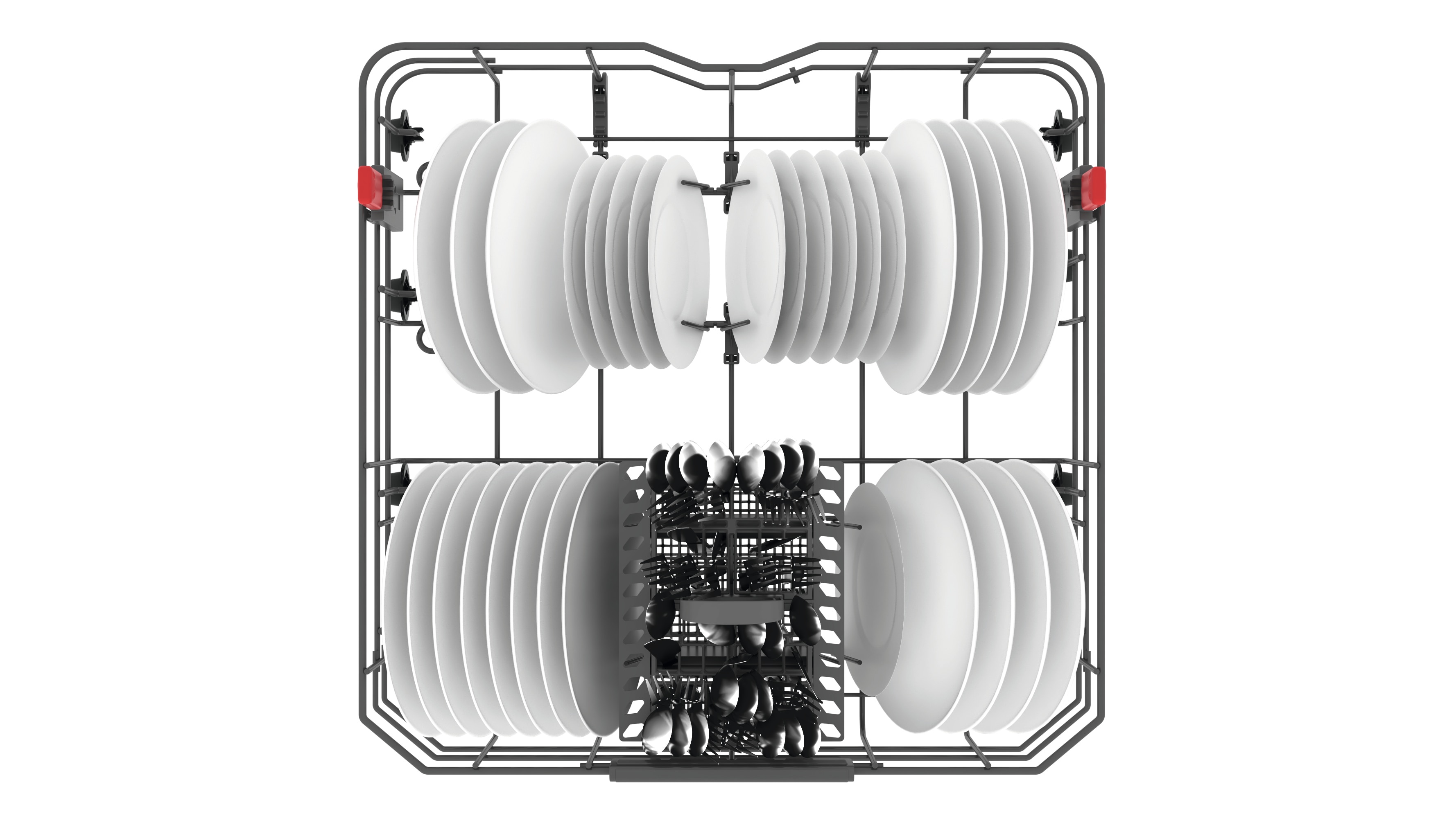 Lavavajillas Whirlpool 14 servicios, 8 programas, 60 cm - WFC 3C42 P X Inox-7