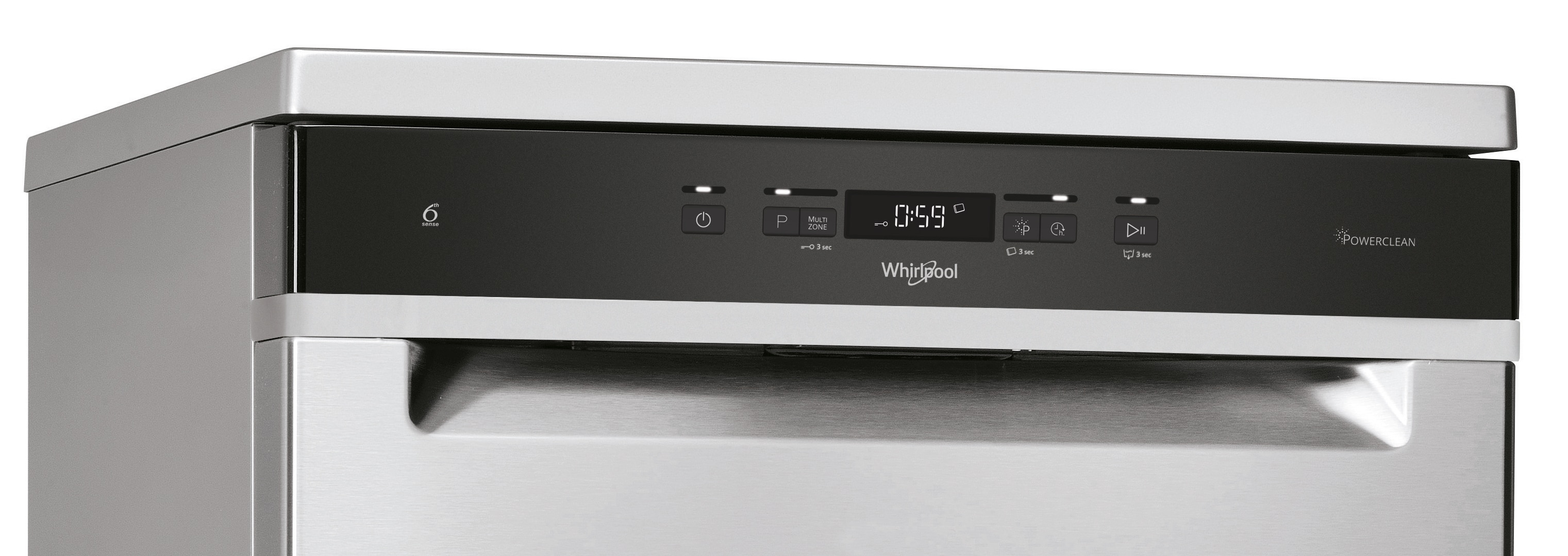 Lavavajillas Whirlpool 14 servicios, 8 programas, 60 cm - WFC 3C42 P X Inox-9
