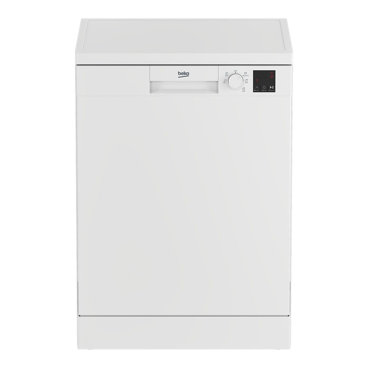 Lavavajillas Beko 13 servicios, 5 programas, 60 cm - DVN05320W Blanco-1
