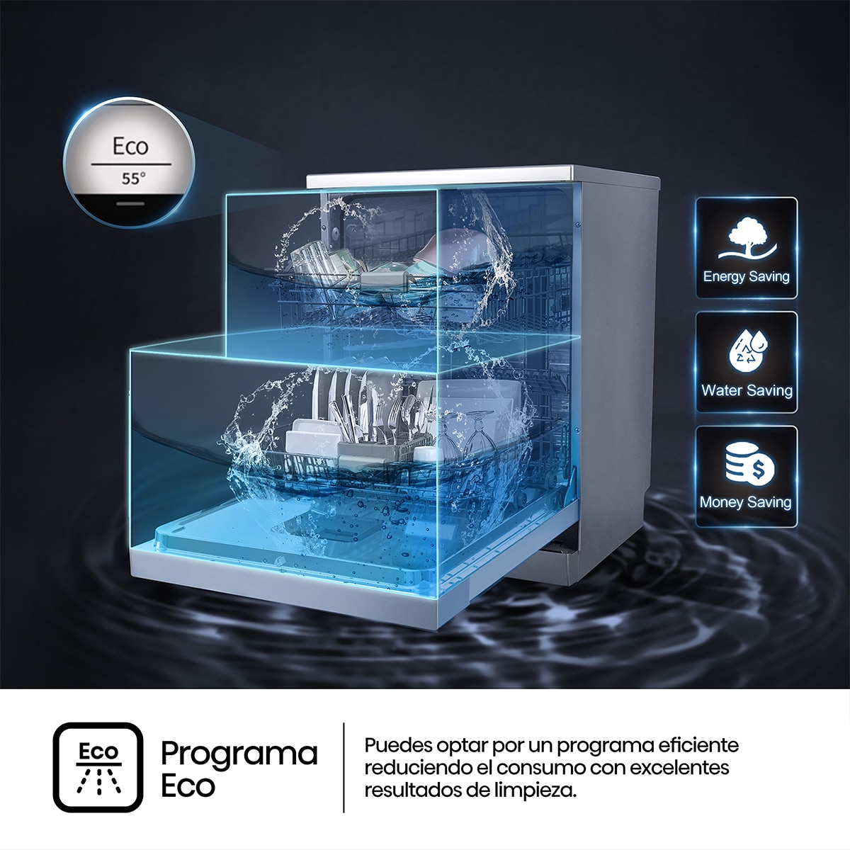 Thumbnail 2 de Hisense HS622E10X lavavajillas 13 servicios, 60 cm