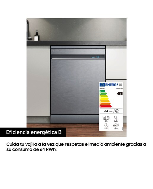 Lavavajillas Samsung 14 servicios, 60 cm - DW60A8060FS/EF - Inox Inox-9