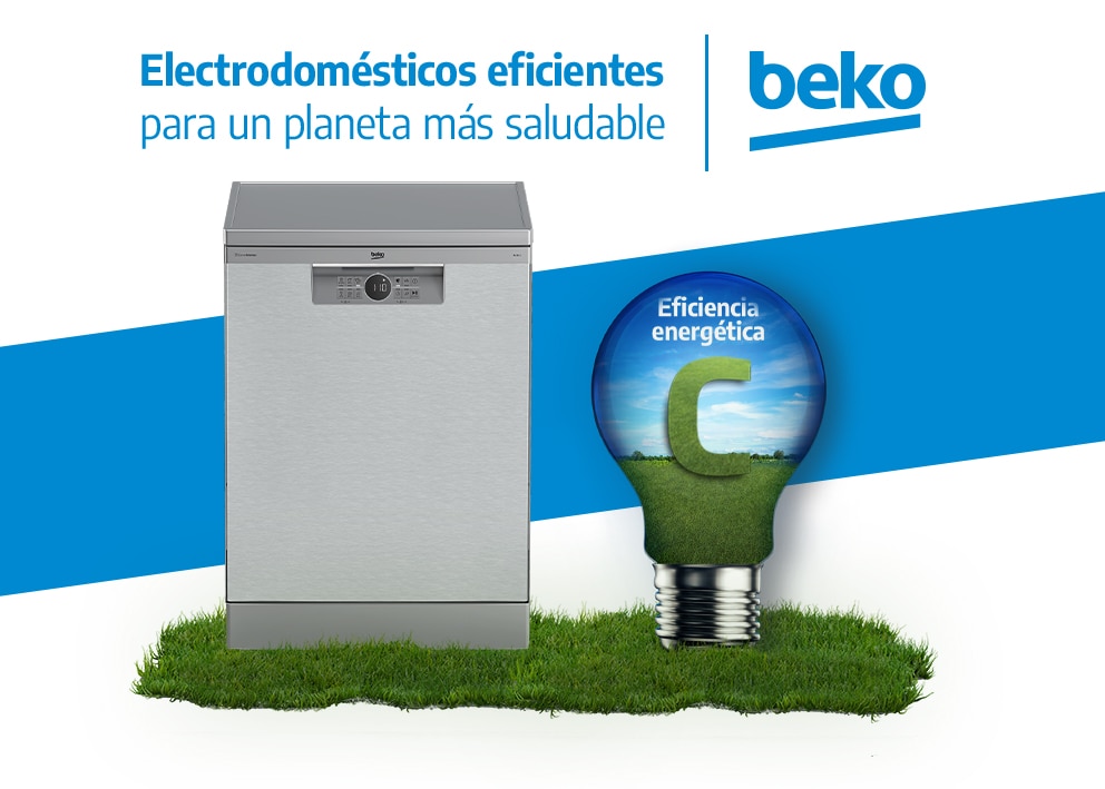 Lavavajillas Beko 16 servicios, bandeja cubiertos, 60 cm - BDFN26640XC Inox-9