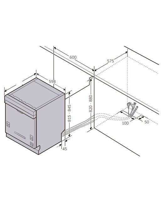 Lavavajillas Samsung 14 servicios, Bandeja Cubiertos, 60 cm - DW60A6092FS/ET Acero Inox-2