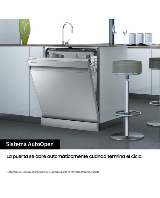 Lavavajillas Samsung 14 servicios, Bandeja Cubiertos, 60 cm - DW60A6092FS/ET Acero Inox-12