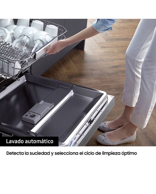 Lavavajillas Samsung 14 servicios, Bandeja Cubiertos, 60 cm - DW60A6092FS/ET Acero Inox-13