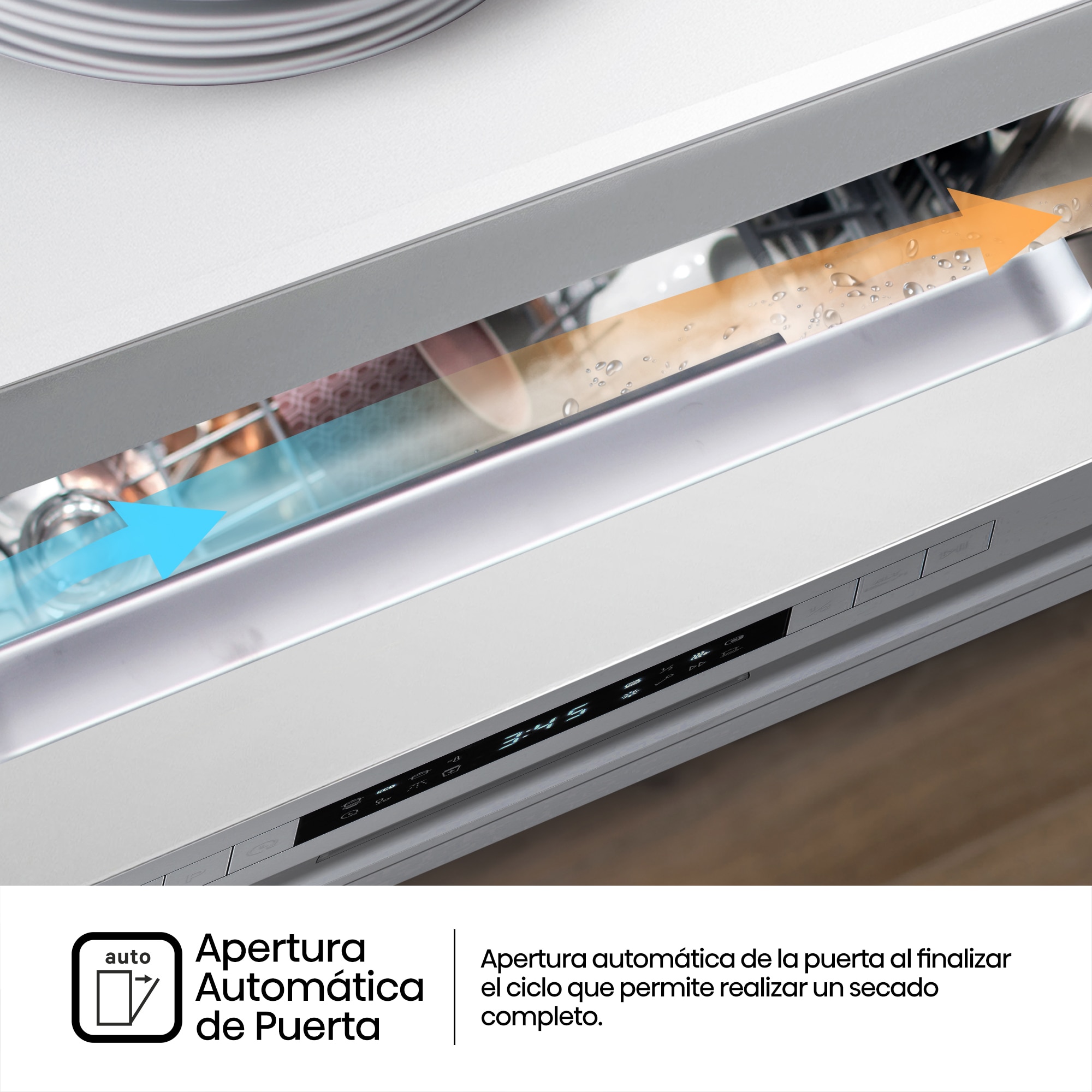 Lavavajillas Hisense 14 servicios, 7 programas, 60 cm - HS623D10W Blanco-7