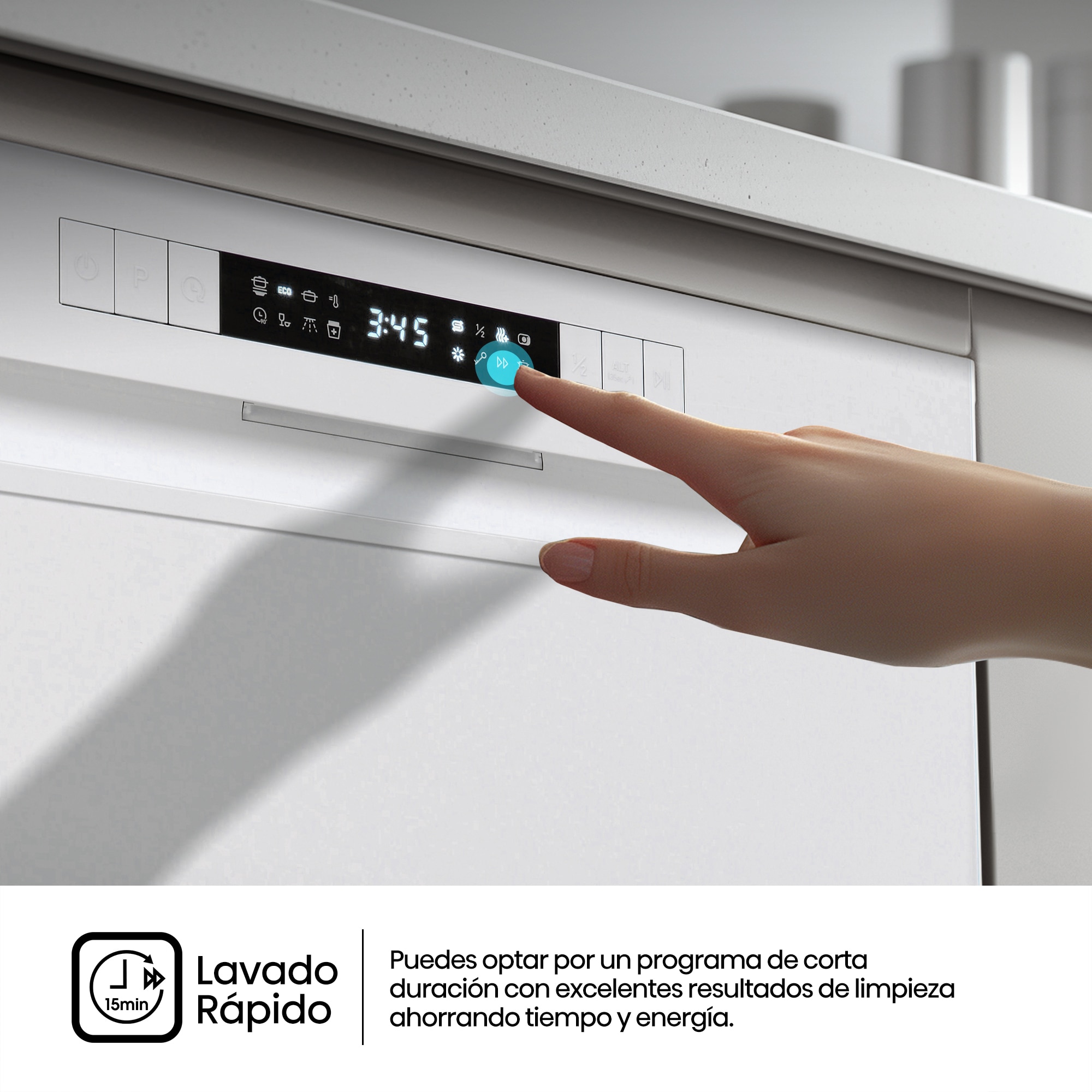 Lavavajillas Hisense 14 servicios, 7 programas, 60 cm - HS623D10W Blanco-11