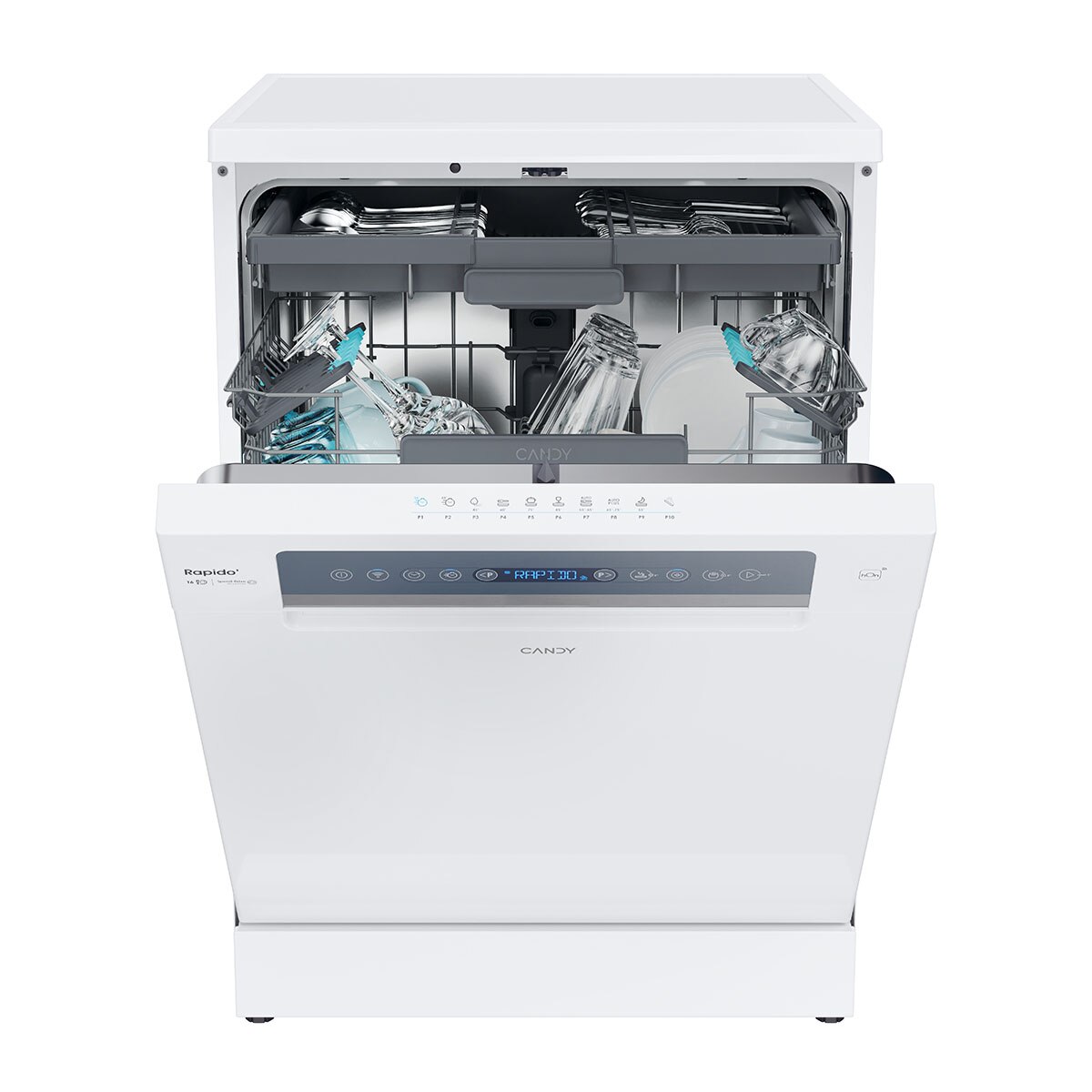 Lavavajillas Candy 16 servicios, 60 cm con WIFI Rapido' - CF 6B2S3PSW Blanco-3