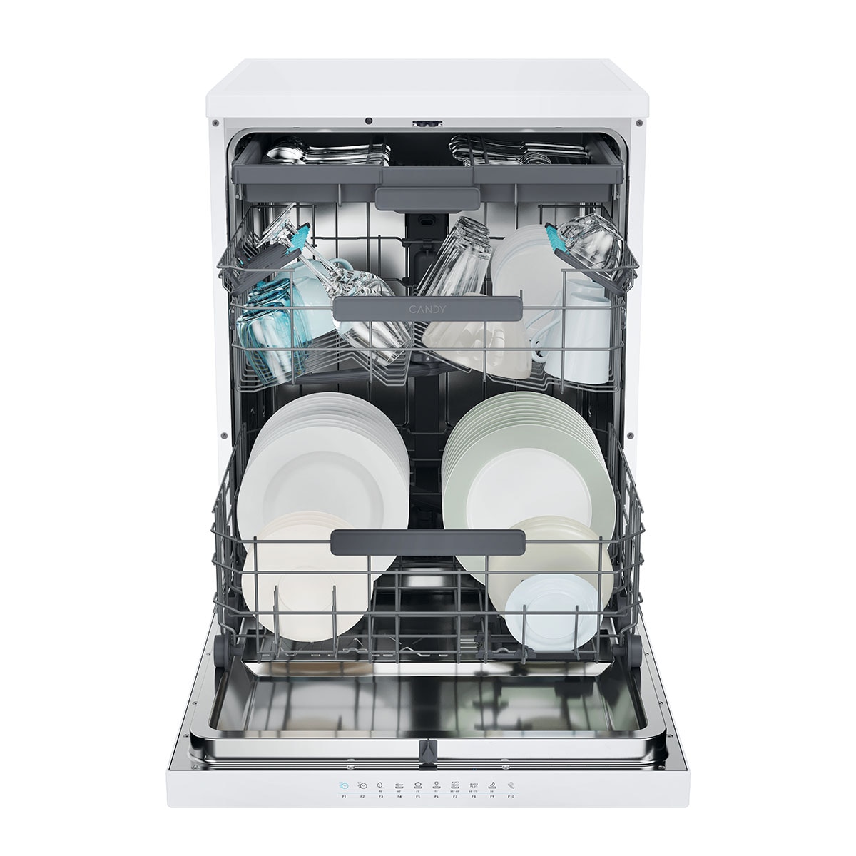 Lavavajillas Candy 16 servicios, 60 cm con WIFI Rapido' - CF 6B2S3PSW Blanco-4