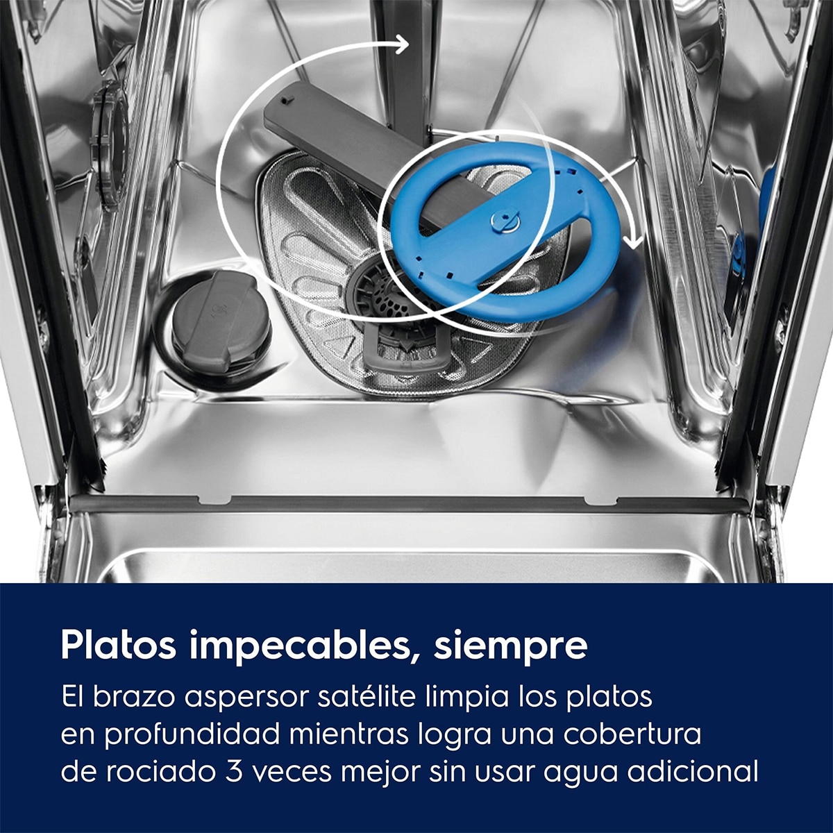 Lavavajillas Electrolux 13 servicios, 60 cm - ESS47420SW - Blanco Blanco-6