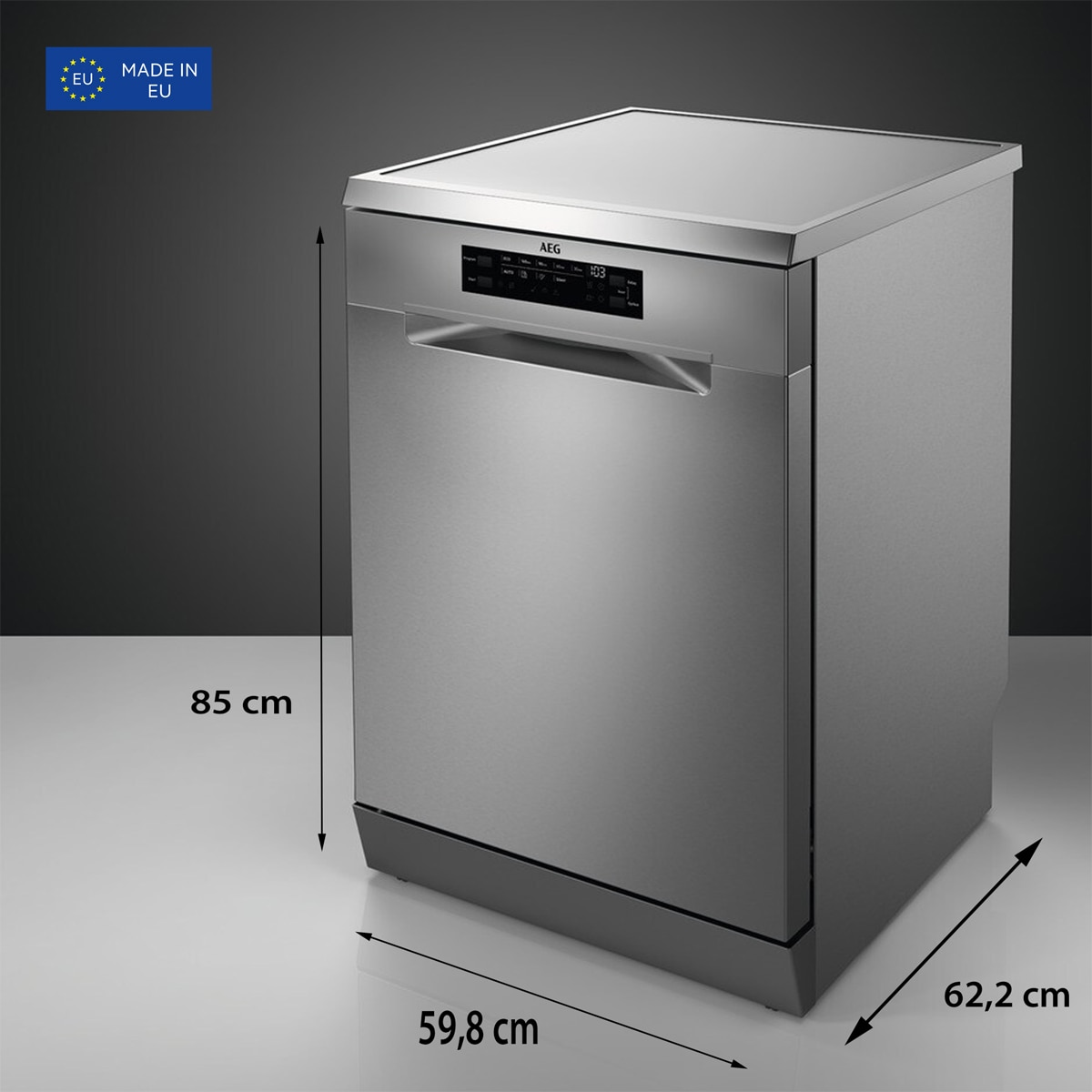 Lavavajillas AEG 13 servicios, 60 cm - FFB64627ZM Inox-3