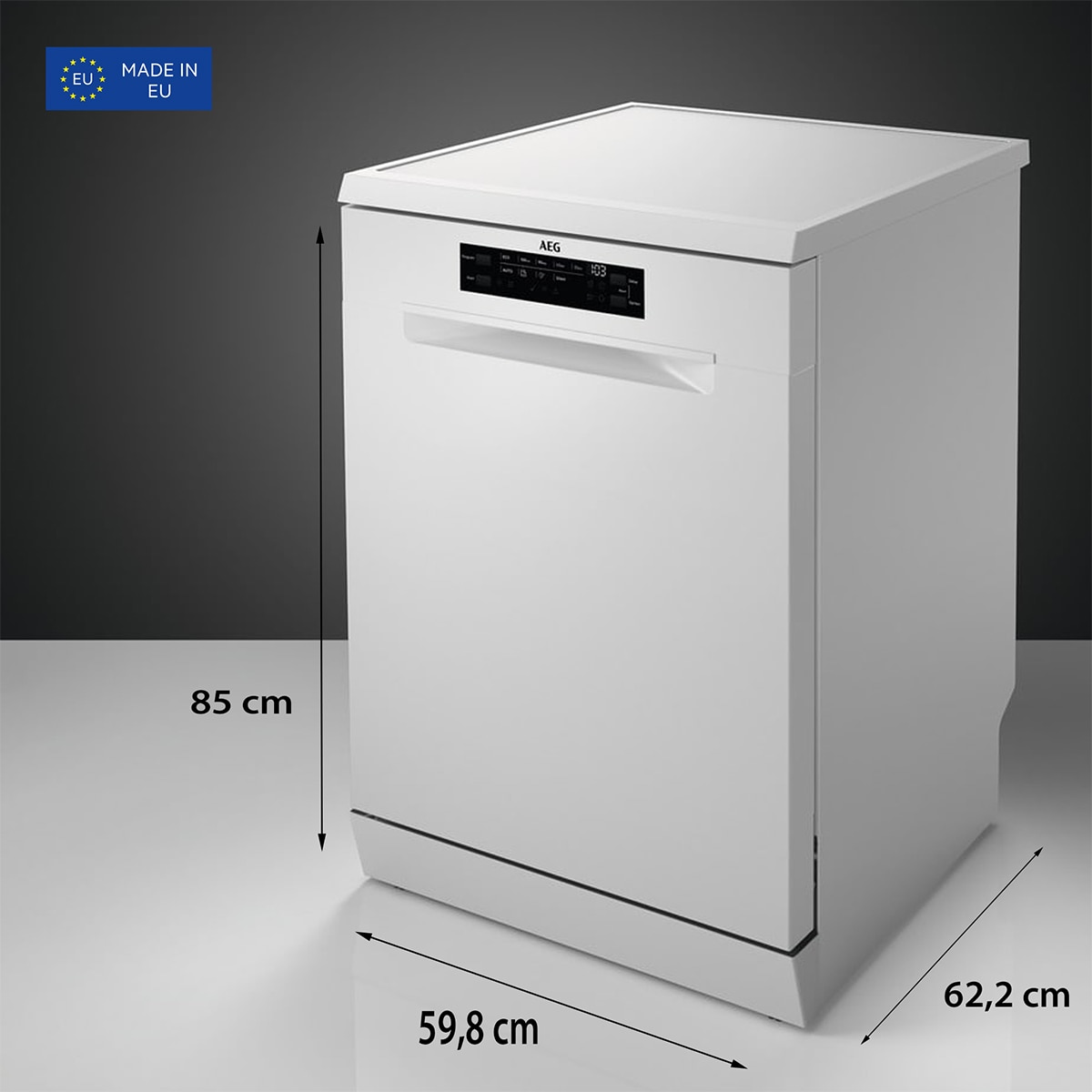 Lavavajillas AEG 13 servicios, 60 cm - FFB64627ZW Blanco-2