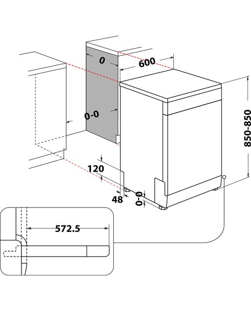 Lavavajillas Whirpool 14 servicios, 60 cm - W2F HD624 X Inox-2