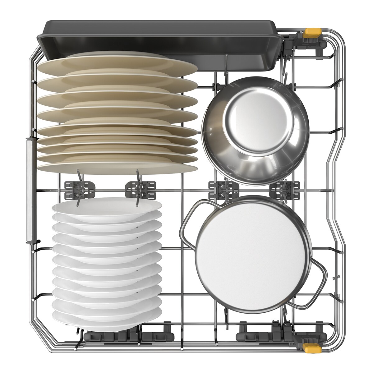 Máquina de Lavar Loiça Whirlpool W7F HP43 de 15 Conjuntos 3º Cesto e de 60 cm - Branco Branco-7