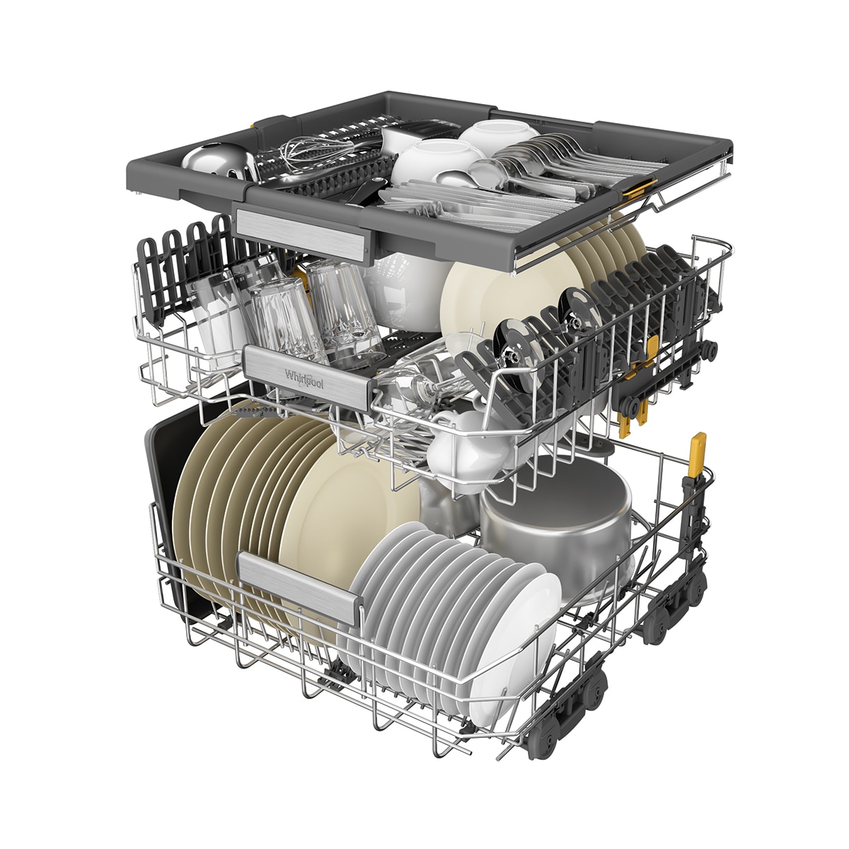 Máquina de Lavar Loiça Whirlpool W7F HP43 de 15 Conjuntos 3º Cesto e de 60 cm - Branco Branco-8