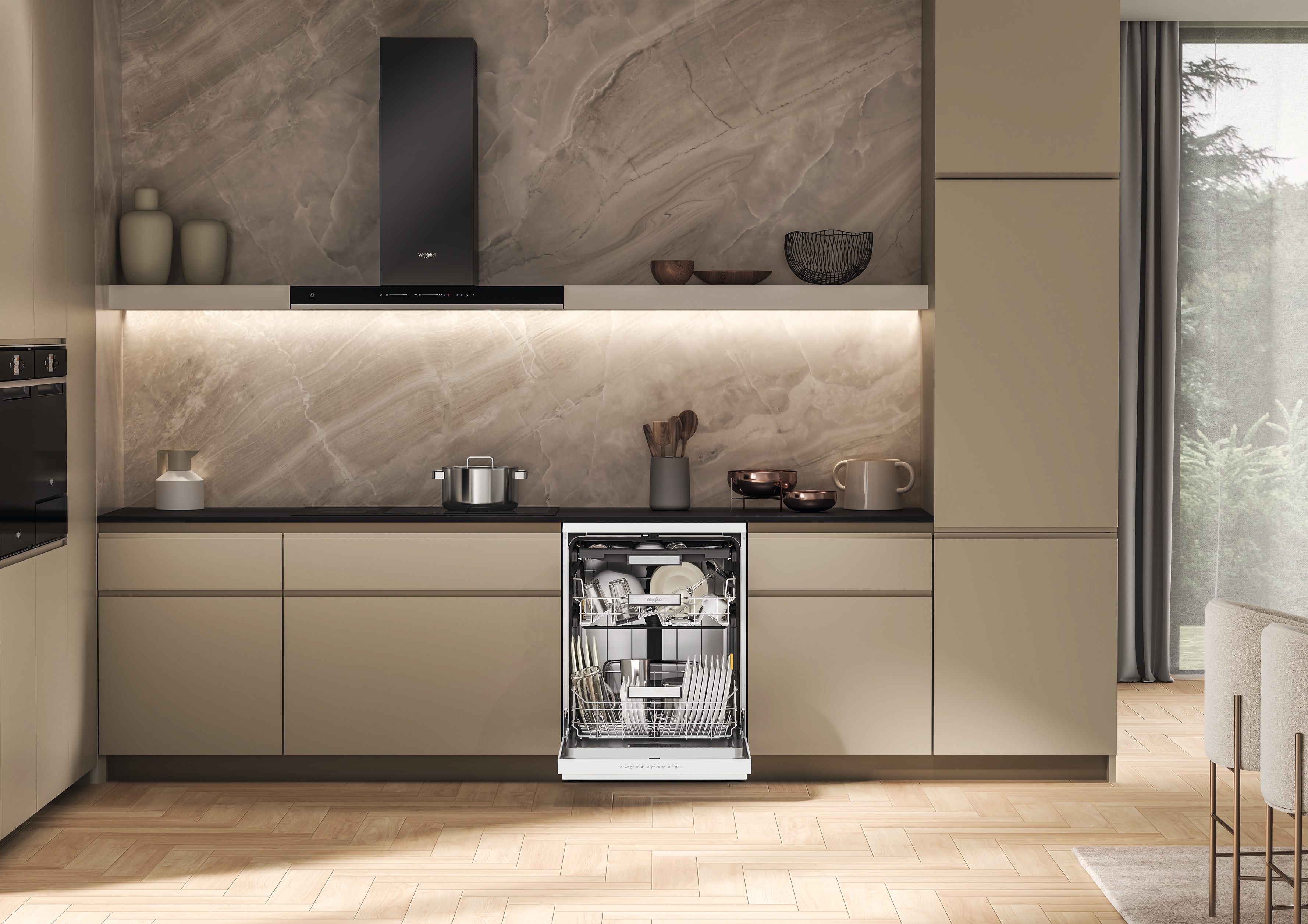 Máquina de Lavar Loiça Whirlpool W7F HP43 de 15 Conjuntos 3º Cesto e de 60 cm - Branco Branco-15