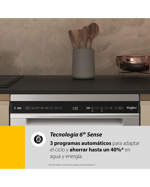 Lavavajillas Whirpool 15 servicios, 3º bandeja, 60 cm - W7F HP43 Blanco-16