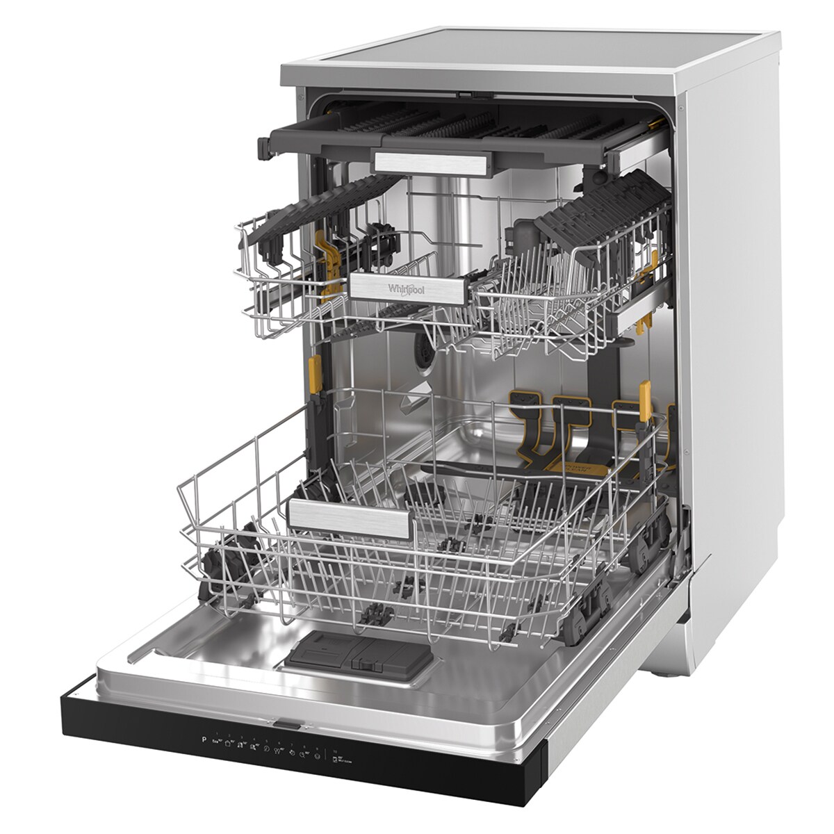 Máquina de Lavar Loiça Whirlpool W7F HP43 X de 15 Conjuntos, 3ª Bandeja e de 60 cm - Inox Inox-6