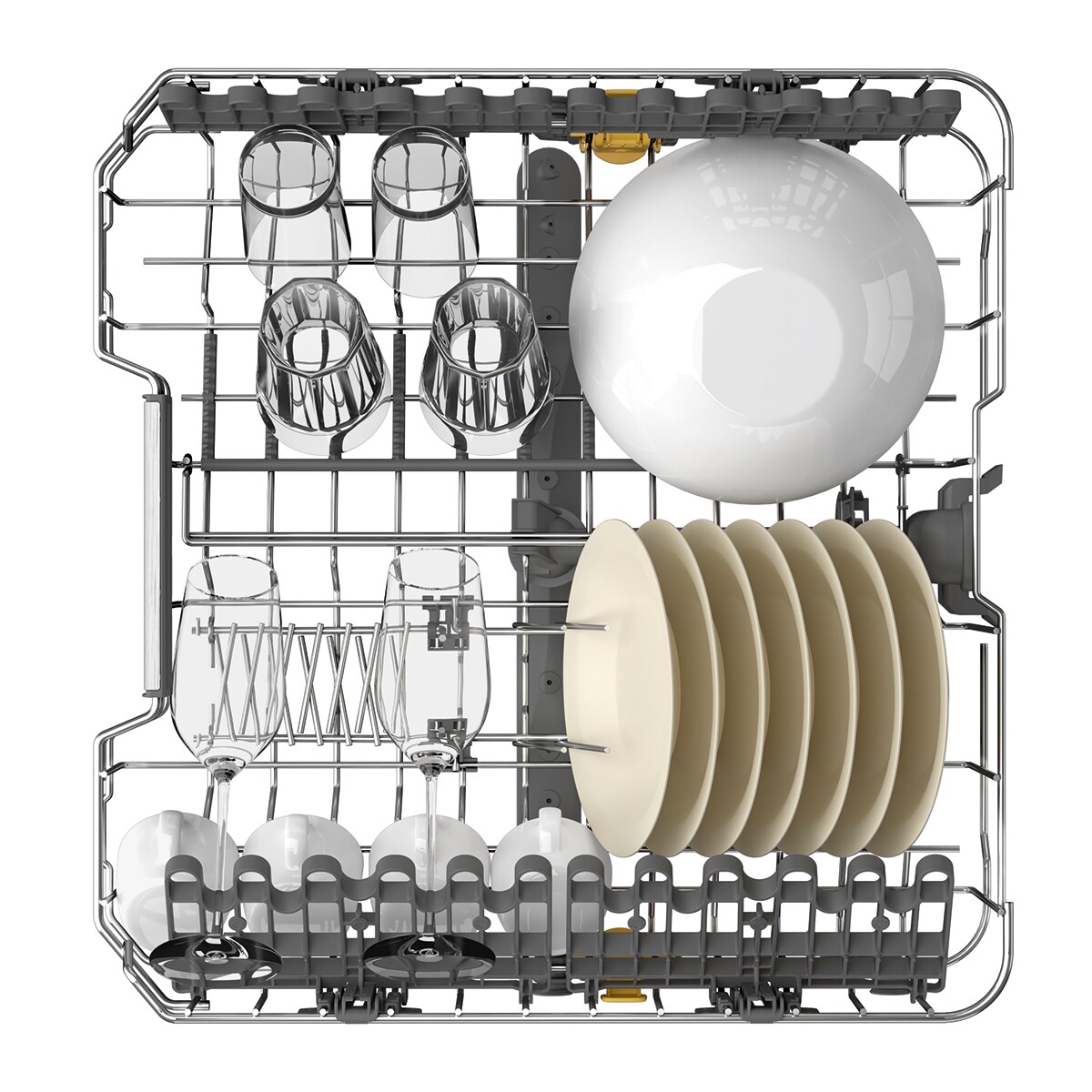 Máquina de Lavar Loiça Whirlpool W7F HP43 X de 15 Conjuntos, 3ª Bandeja e de 60 cm - Inox Inox-10