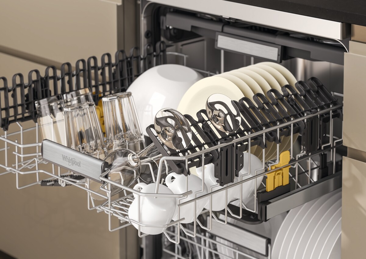 Máquina de Lavar Loiça Whirlpool W7F HP43 X de 15 Conjuntos, 3ª Bandeja e de 60 cm - Inox Inox-12