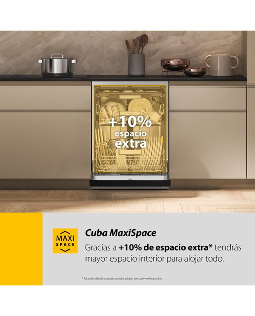 Lavavajillas Whirpool 15 servicios, 3º bandeja, 60 cm - W7F HP43 X Inox-21