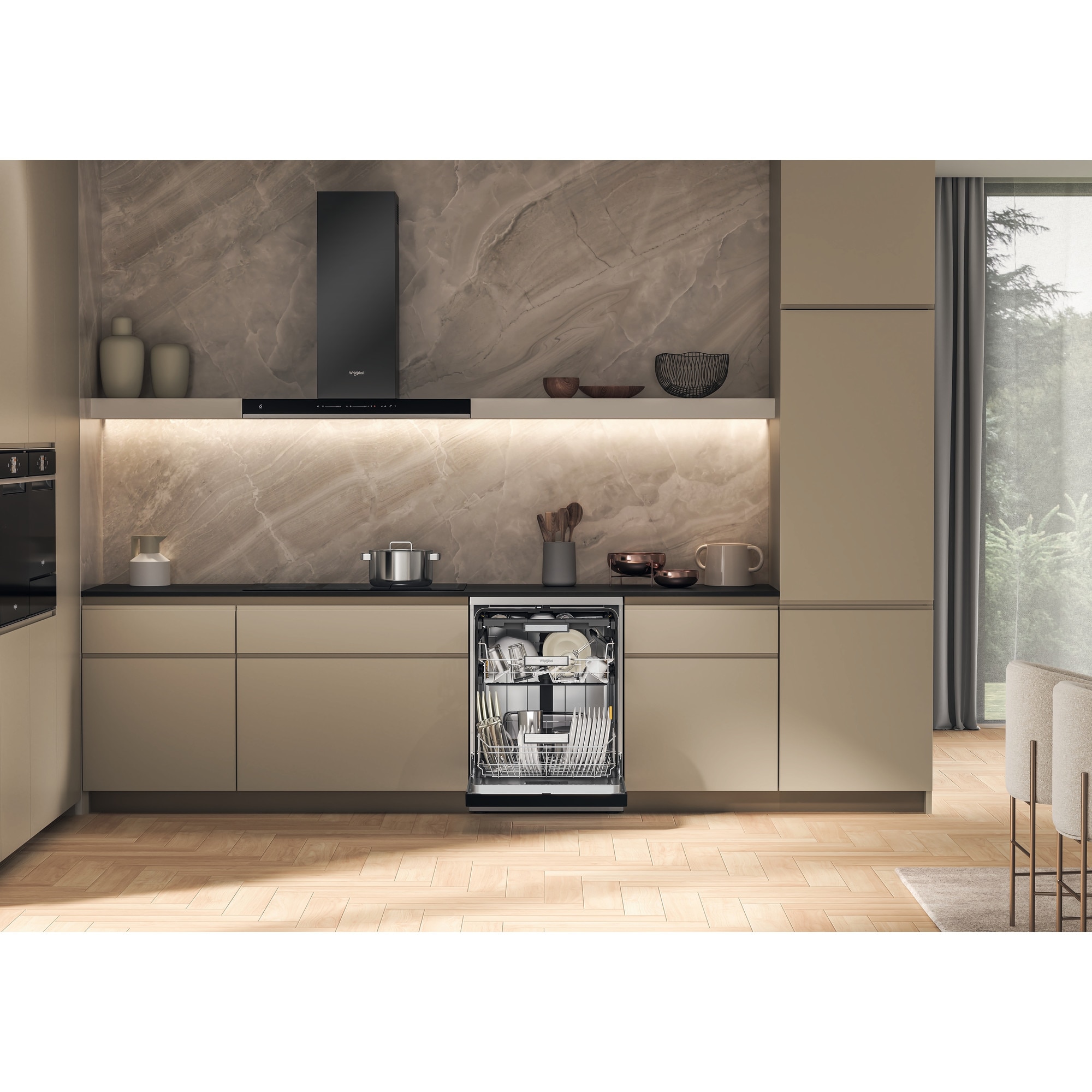 Lavavajillas Whirpool 15 servicios, 3º bandeja, 60 cm - W7F HS41 X Inox-8
