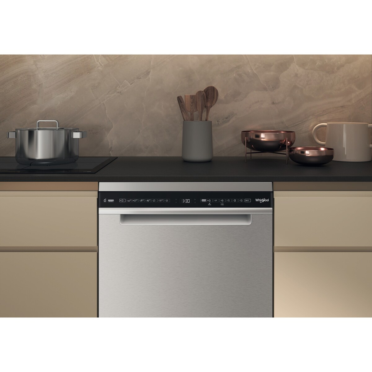 Máquina de Lavar Loiça Whirlpool W7F HS41 X de 15 Conjuntos 3º Cesto e de 60 cm - Inox Inox-9