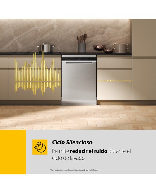Lavavajillas Whirpool 15 servicios, 3º bandeja, 60 cm - W7F HS41 X Inox-17