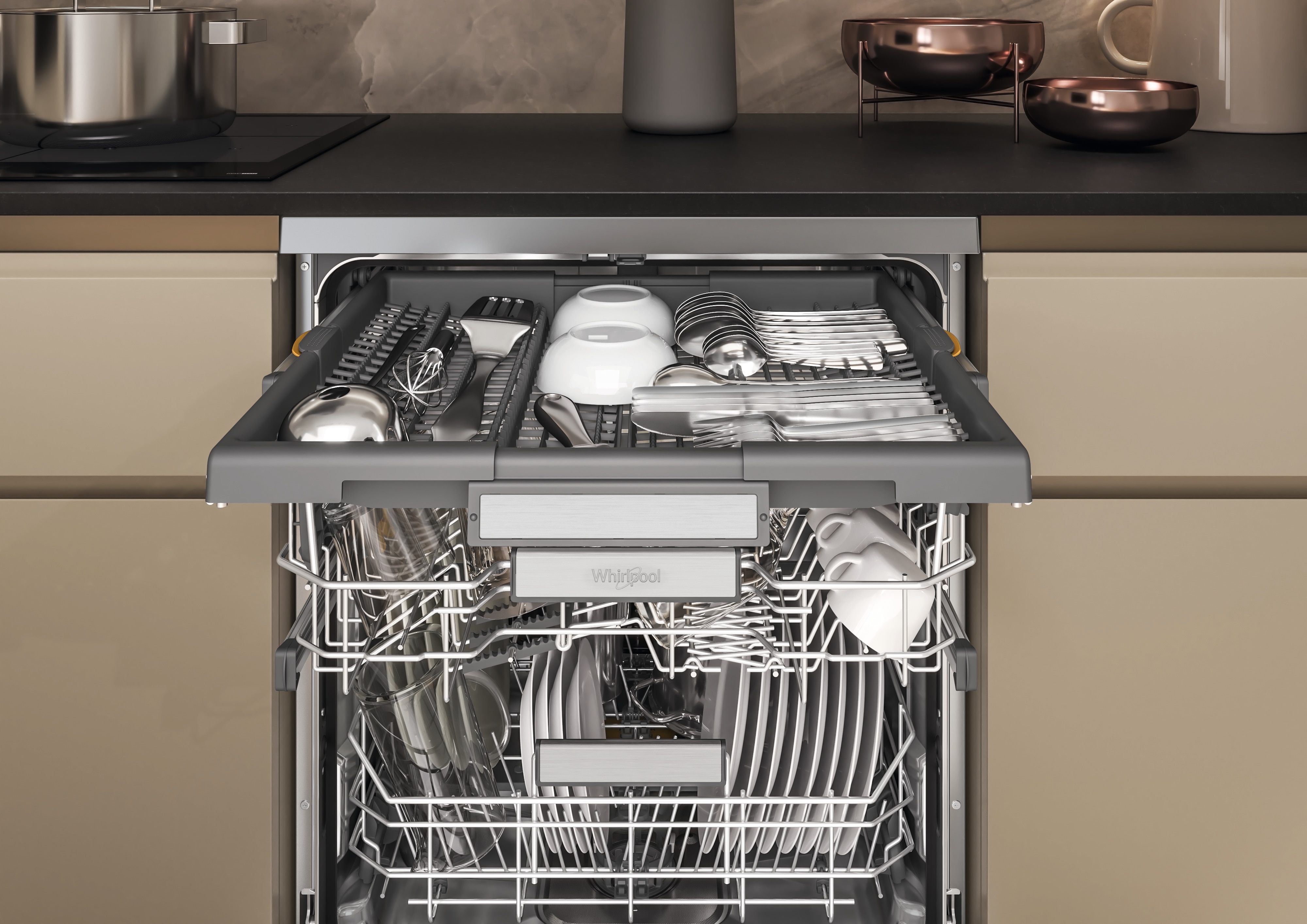 Lavavajillas Whirpool 15 servicios, 3º bandeja, 60 cm - W7F HS51 X Inox-14