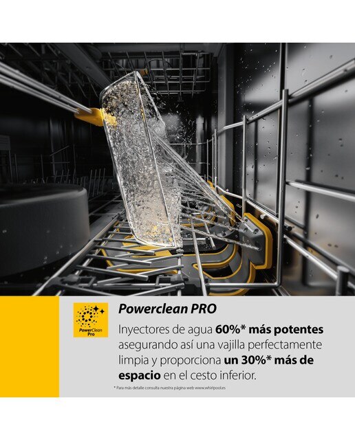 Máquina de Lavar Loiça Whirlpool W7F HS51 X de 15 Conjuntos, 3º Cesto e de 60 cm - Inox Inox-30