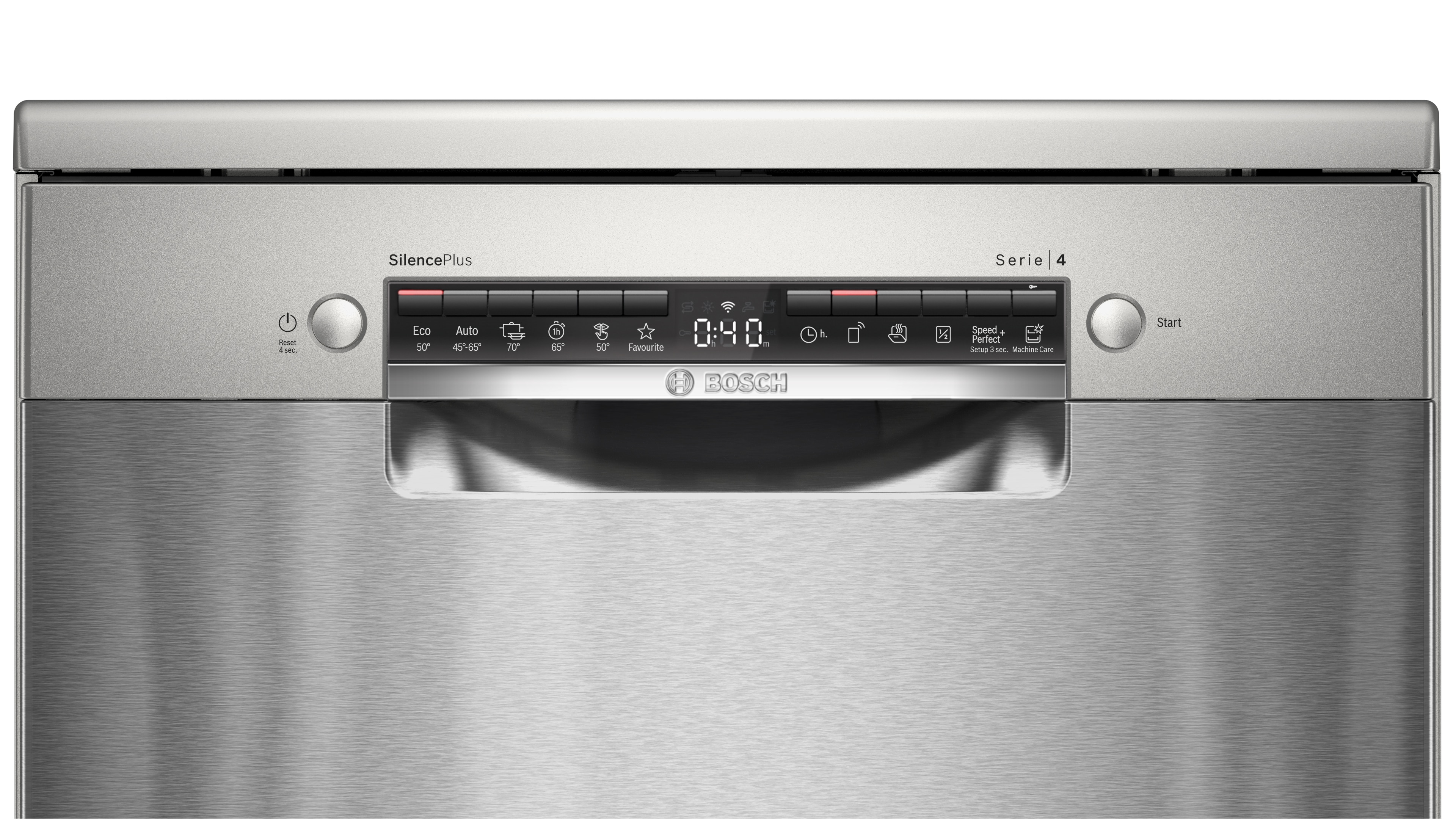 Máquina de Lavar Loiça Bosch Serie 4 SMS4EMI06E Home Connect, 3ª Gaveta de 14 Conjuntos e de 60 cm - Inox Look Aço inoxidável-3