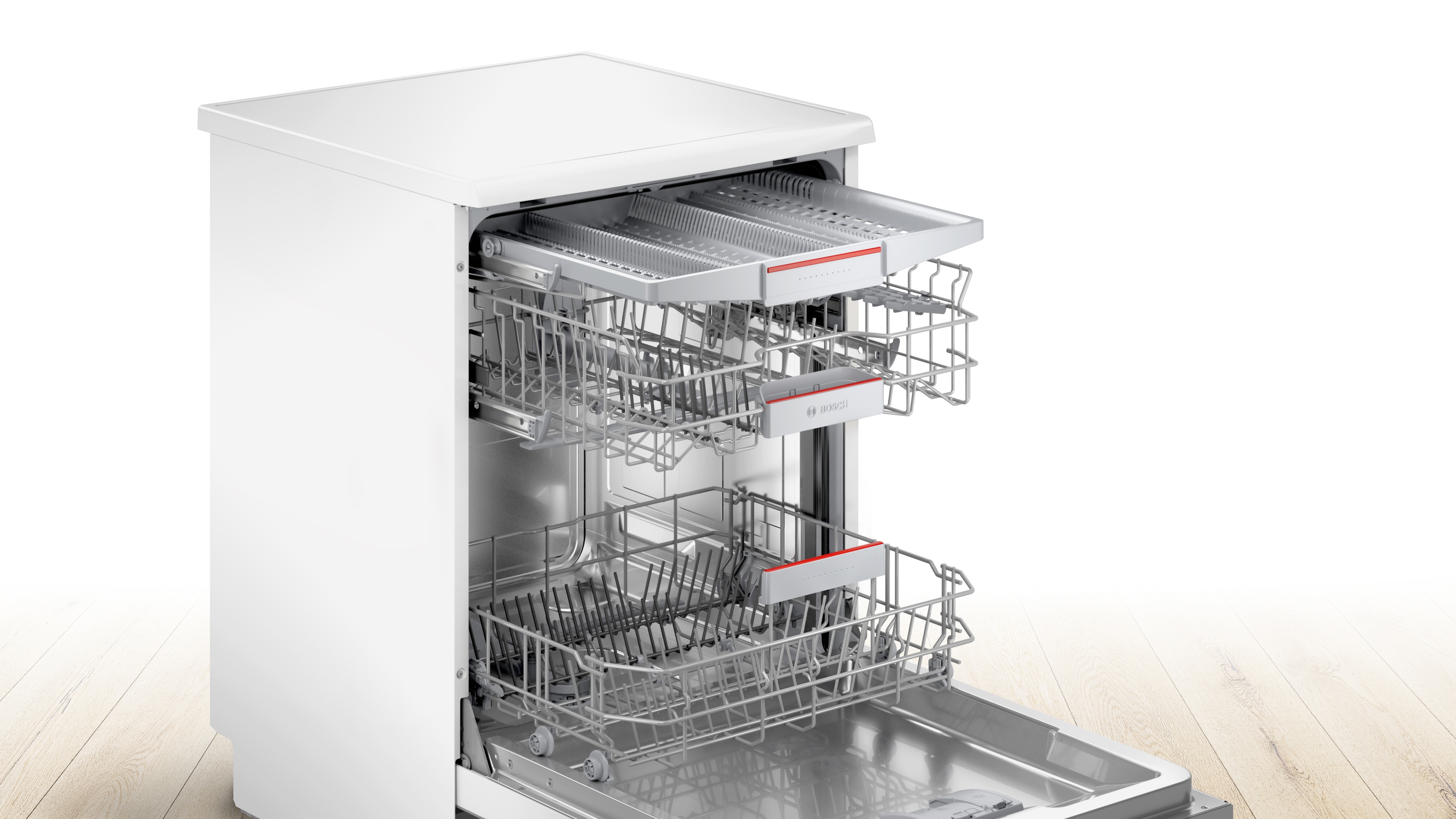 Lavavajillas Bosch 14 servicios, Bandeja para cubiertos, 60 cm - SMS4EMW01E Blanco-2