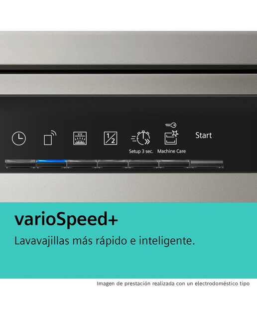 Lavavajillas Siemens 14 servicios, Bandeja Cubiertos , 60 cm - SN23EI03ME Acero Inox-4
